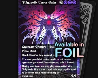 Valgavoth Terror Eater | Premium Proxy card