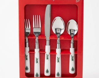 Nikko Holiday-bestek 20-delig servies voor 4 kerstbomen 18/0 roestvrij