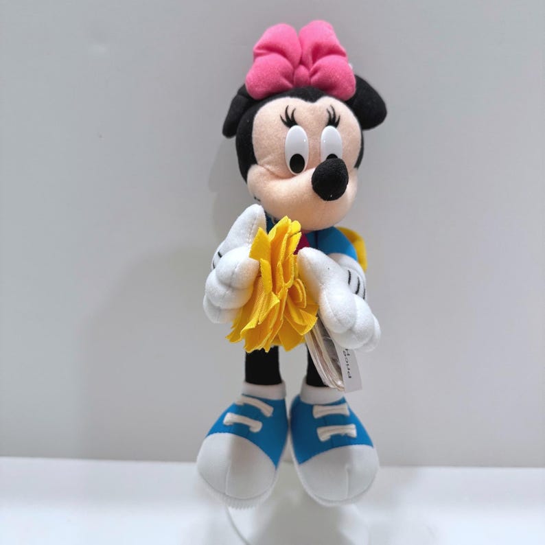 Nuevo peluche de Minnie Mouse animadora de Disney Mattel Star Bean Half-time, color azul, 23 cm (9 pulgadas) imagen 2