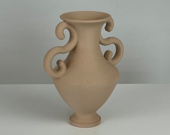 Sicilia Table Vase in Natural | Minimalist Home Decor | 3D Printed | Australian Made | Dry Flower Vase | Housewarming Gift