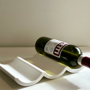 Bordeaux Wine Rack in Snow White | Minimalist Home Decor | 3D Printed | Australian Made | Housewarming Gift