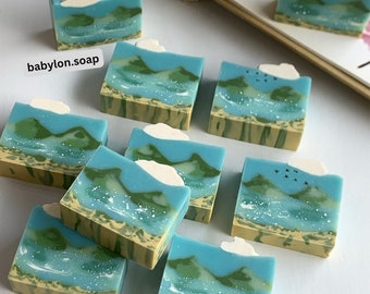 Landscape Soap- Natural Soap- soap - Special gift - Unique gift - Birthday gift - Eco gift - Handmade Soap - gift for her- design soap vegan