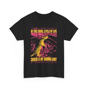 Camiseta de rata "El queso es mi luz guía"