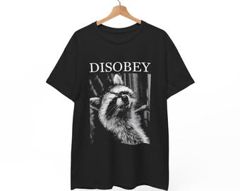 Disobey Raccoon T-Shirt