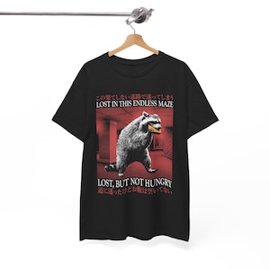 Lost in this Endless Maze Raccoon T-Shirt
