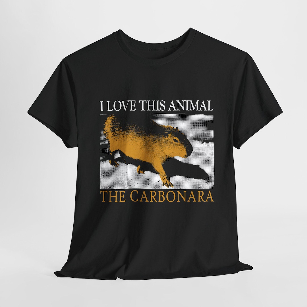 The Carbonara Capybara T-shirt - Etsy