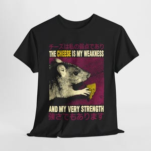 The Cheese is My Weakness Rat T-Shirt image 2