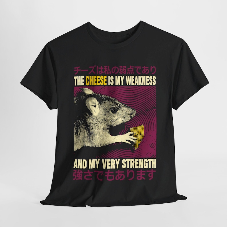 The Cheese is My Weakness Rat T-Shirt image 2