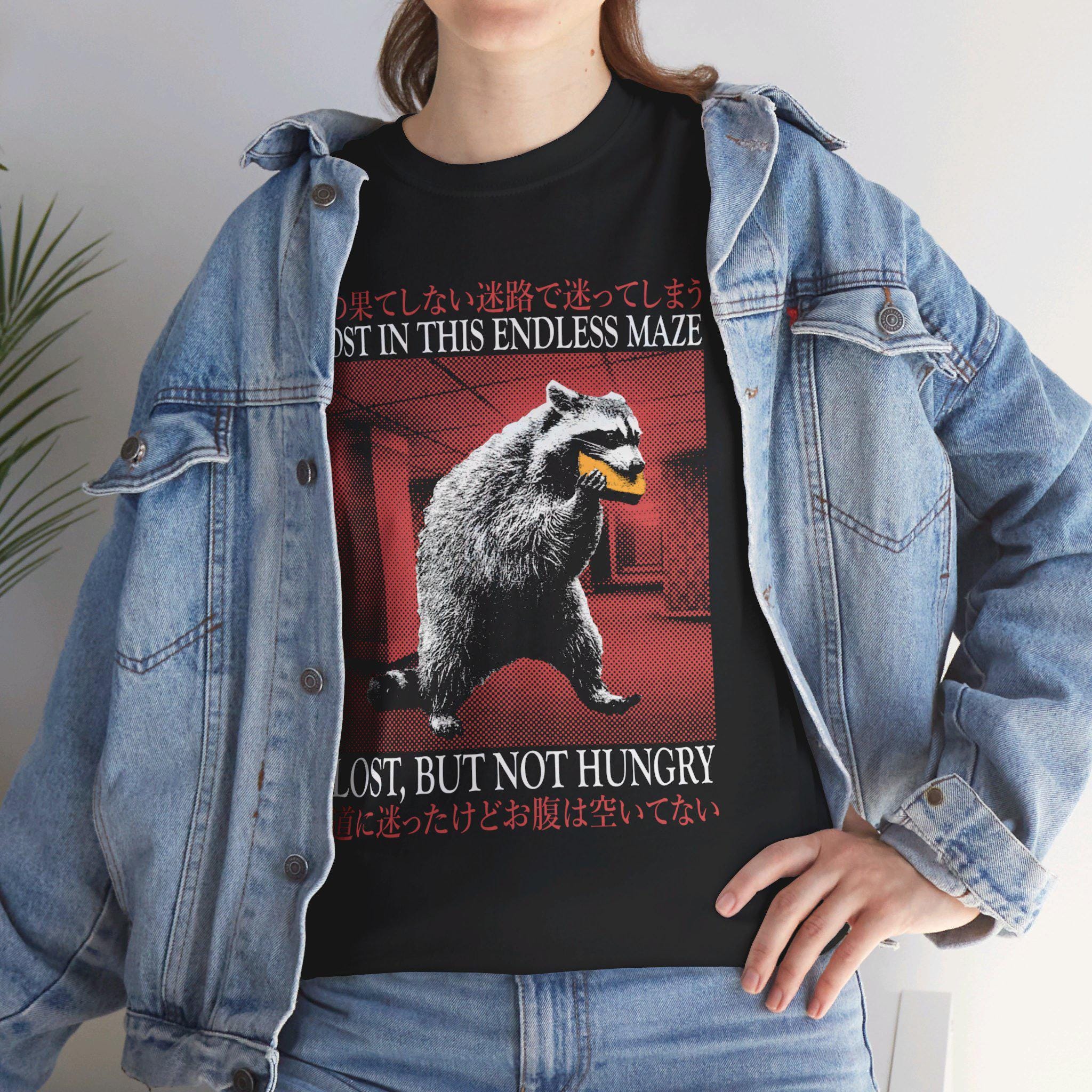 Lost in This Endless Maze Raccoon T-shirt - Etsy