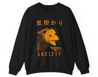 Suéter de gambá japonês da ansiedade