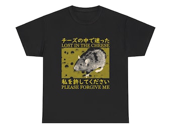 Lost in the Cheese Japanese Rat T-Shirt