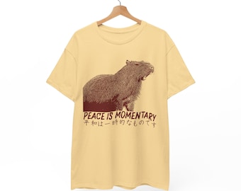 Peace is Momentary Capybara T-Shirt