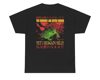 BACK PRINT The Horrors Vintage Japanese Frog T-Shirt