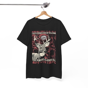 Przedłużyłem powitanie Vintage Japanese Deer T-shirt