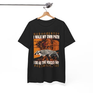 Idę własną ścieżką Badger Vintage japońska koszulka T-shirt