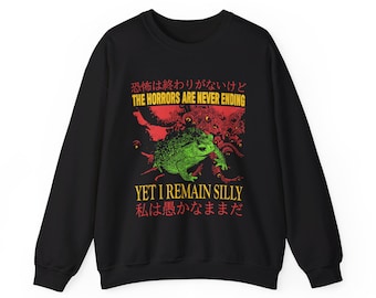The Horrors Are Never Ending Frog Crewneck Sweatshirt