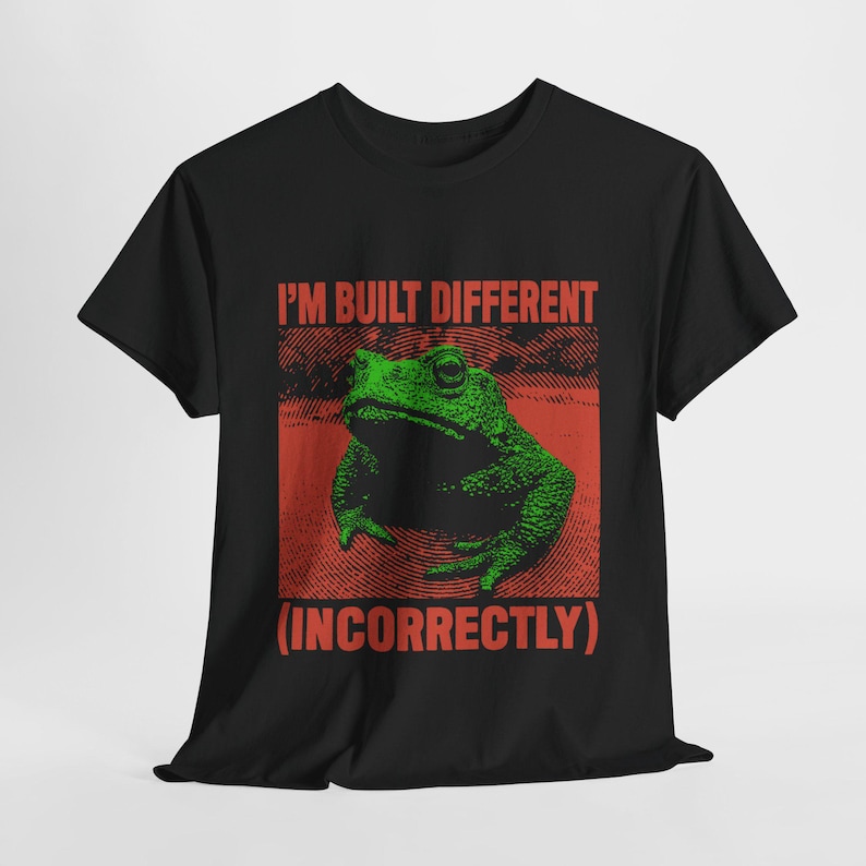 Camiseta de rana construida de forma diferente e incorrecta imagen 3