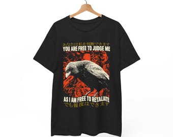 You Are Free to Judge Me Crow Vintage Japanese T-Shirt