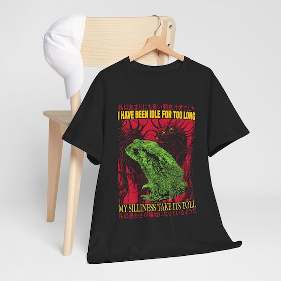 Idle for Too Long Vintage Japanese Frog T-shirt - Etsy