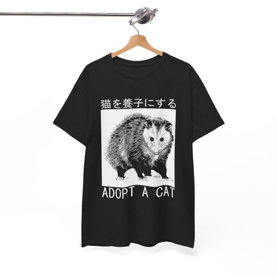 Adopt a Cat Japanese Opossum T-shirt - Etsy