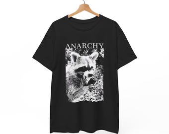 Anarchy Funny Raccoon T-Shirt