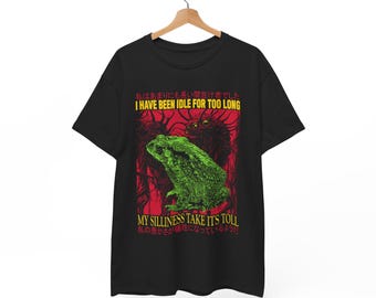 Idle For Too Long Vintage Japanese Frog T-Shirt