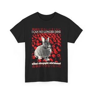 I can no longer dine Rabbit Vintage Japanese T-Shirt