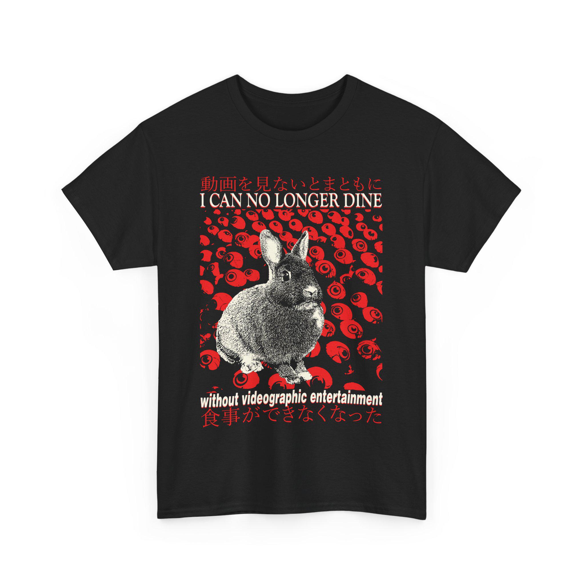 I Can No Longer Dine Rabbit Vintage Japanese T-shirt - Etsy
