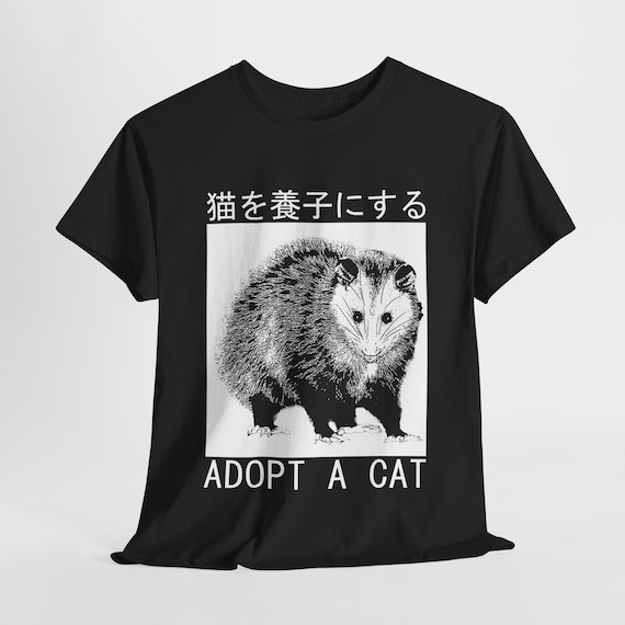 Adopt a Cat Japanese Opossum T-shirt - Etsy