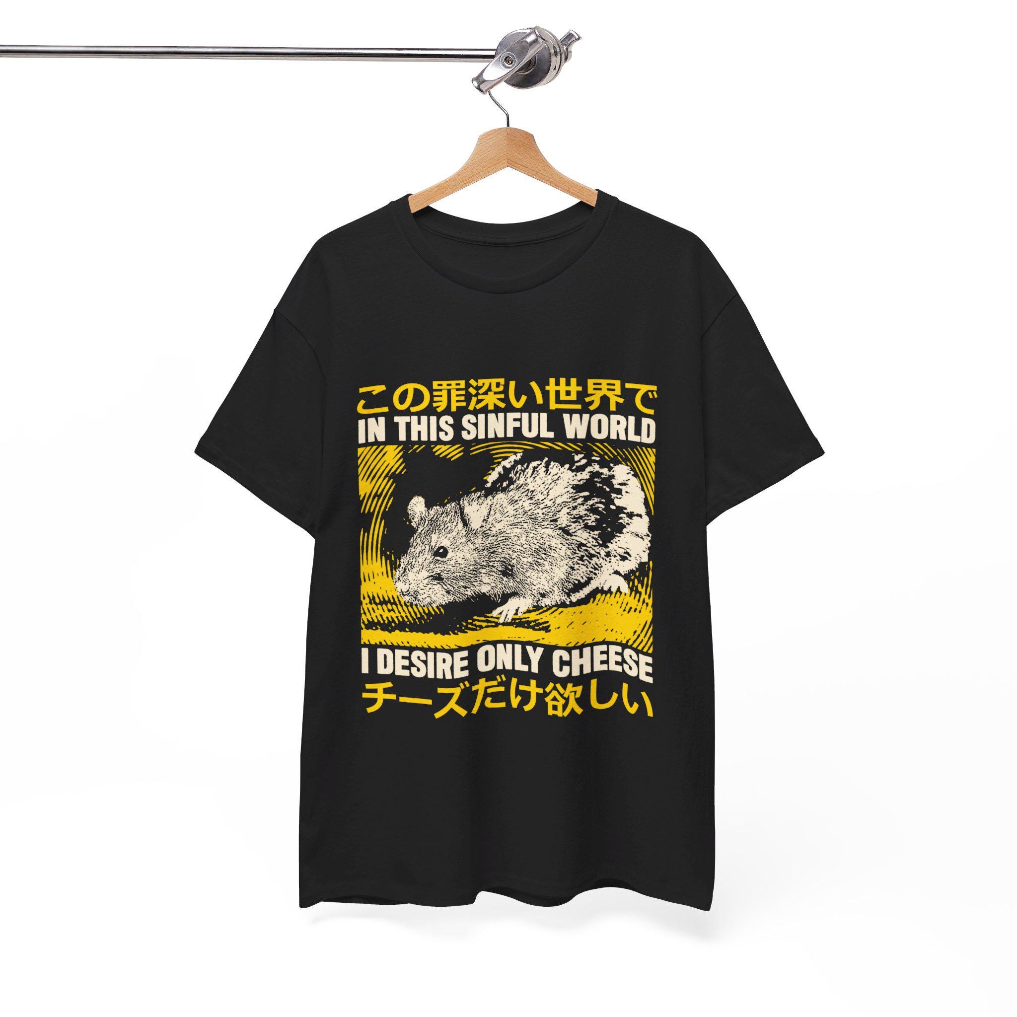 I Desire Only Cheese Rat T-shirt - Etsy