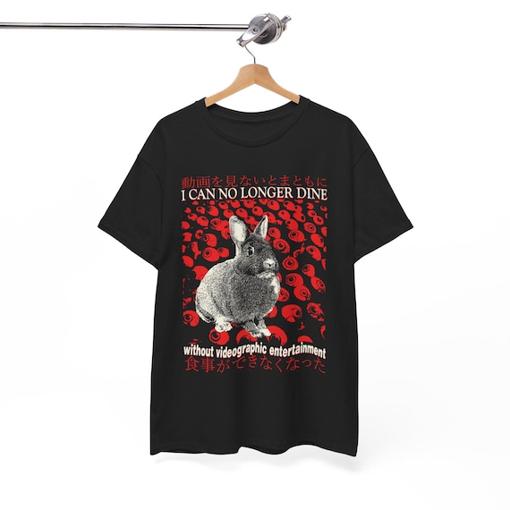 I Can No Longer Dine Rabbit Vintage Japanese T-shirt - Etsy