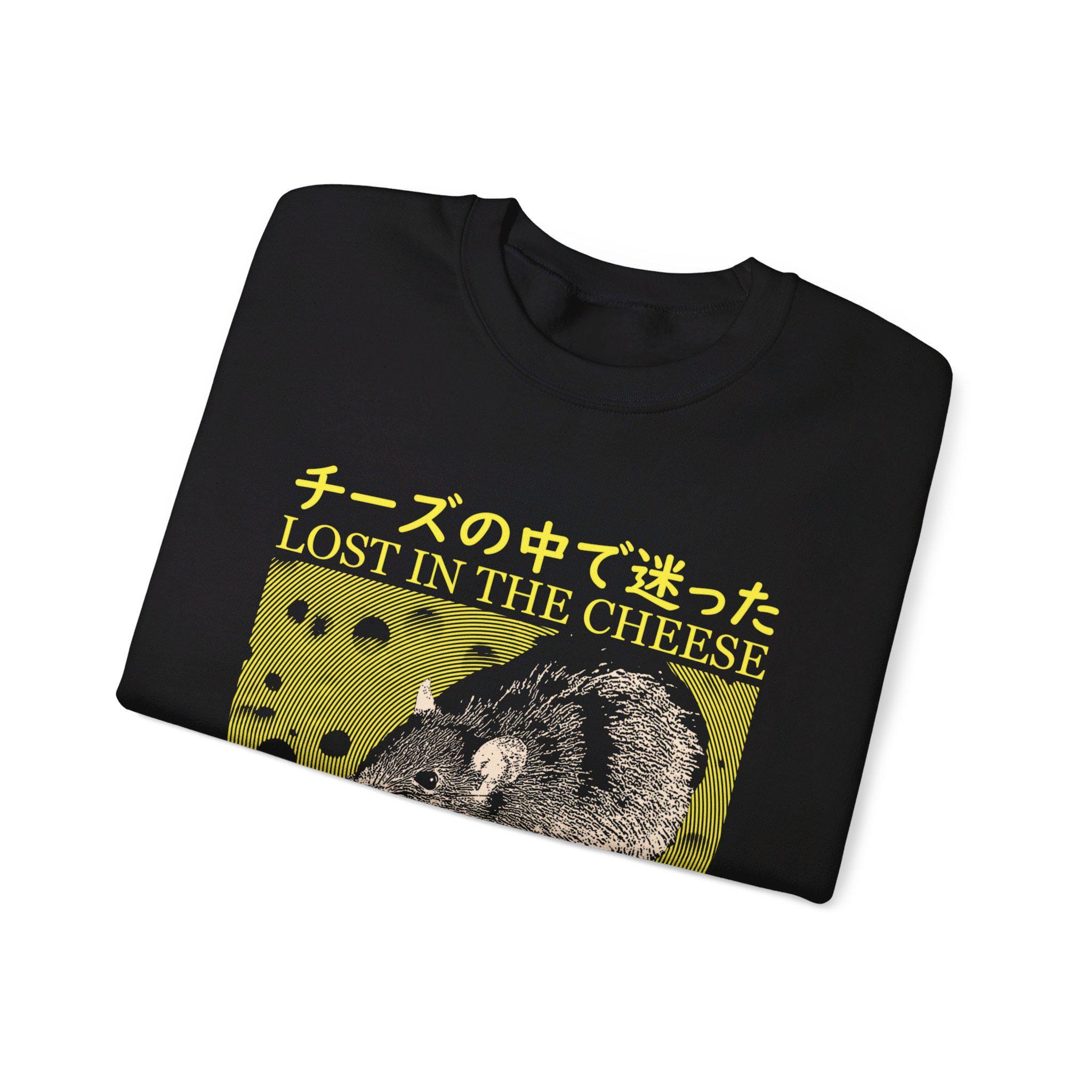 Lost in the Cheese Rat Crewneck Sweatshirt - Etsy
