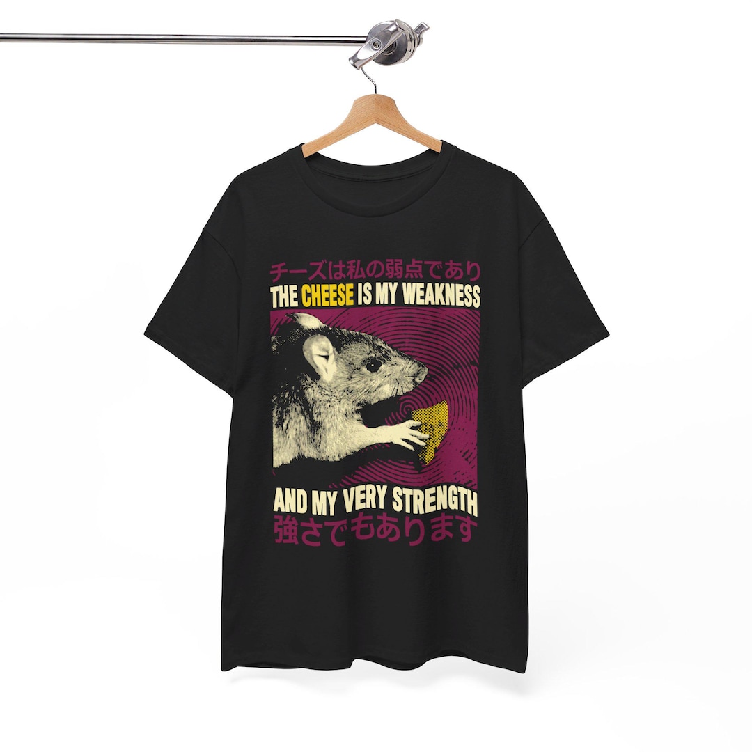 The Cheese is My Weakness Rat T-shirt - Etsy