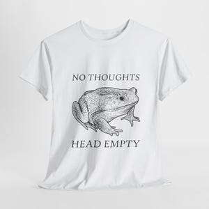 T-shirt med tomma tankar och huvud