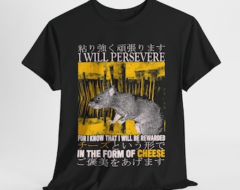 I Will Persevere vintage Japans ratten-T-shirt