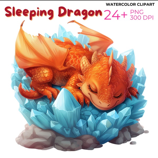 Baby Dragons Clipart Bundle, Magic Kingdom, Dragon Kingdom, Cute Baby Dragon| 24 PNG 300 DPI Dragon Transparent Images, Funny Dragon,