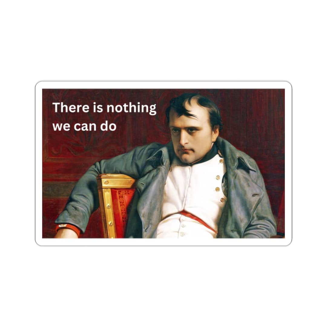 Napoleon Meme Sticker There is Nothing We Can Do There