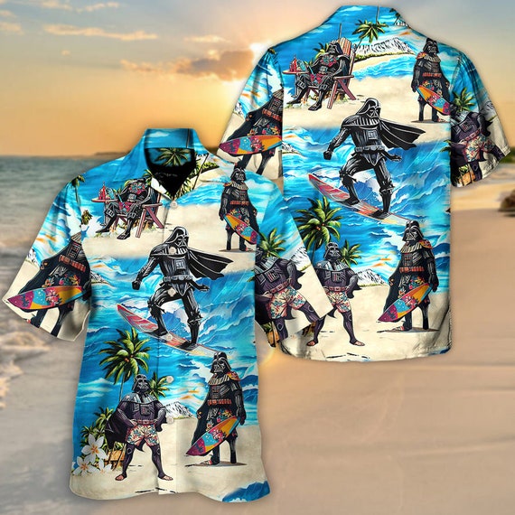 Darth Vader Star Wars Surfing Hawaiian Shirt Impressive Gift For Men And  Women