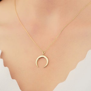 Ringhalter Halskette - Gold Mond Ringhalter Halskette - Sichere Ringhalter Halskette - Strand Schmuck - Krankenschwester & Doktor Geschenk