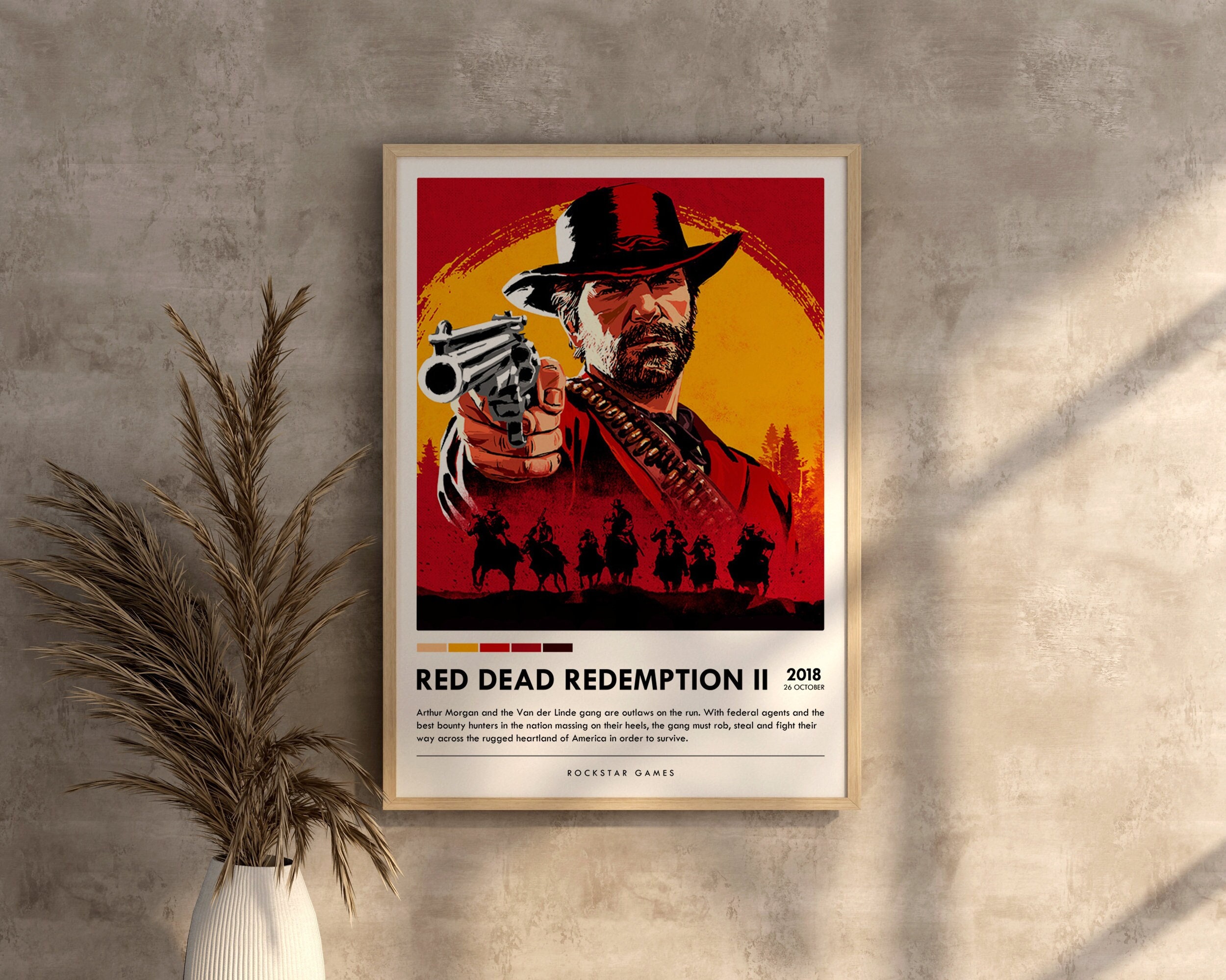 Red Dead Redemption 2 PS5 Custom PS1 Inspired Jewel Case 