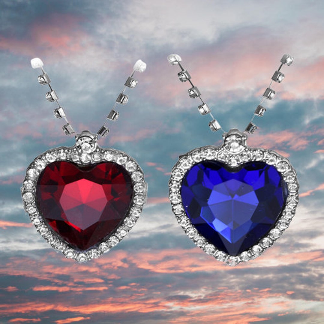 Titanic Necklace Heart of the Ocean Necklace Titanic Movie - Etsy