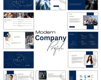 ¡Perfil de empresa en Canva EDITABLE!