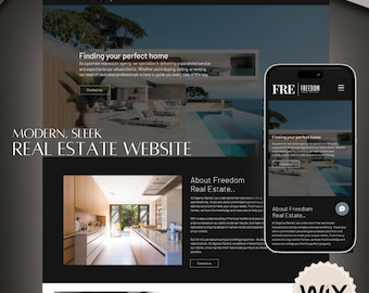 Editable WIX Real Estate Website! Perfect for Property or Real Estate Professionals!