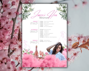 EDITABLE Canva ITINERARY Template!!
