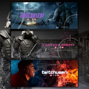 EDITABLE Canva TWITCH BANNER!