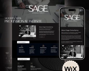 Sitio web profesional WIX editable. ¡Perfecto para cualquier profesión!