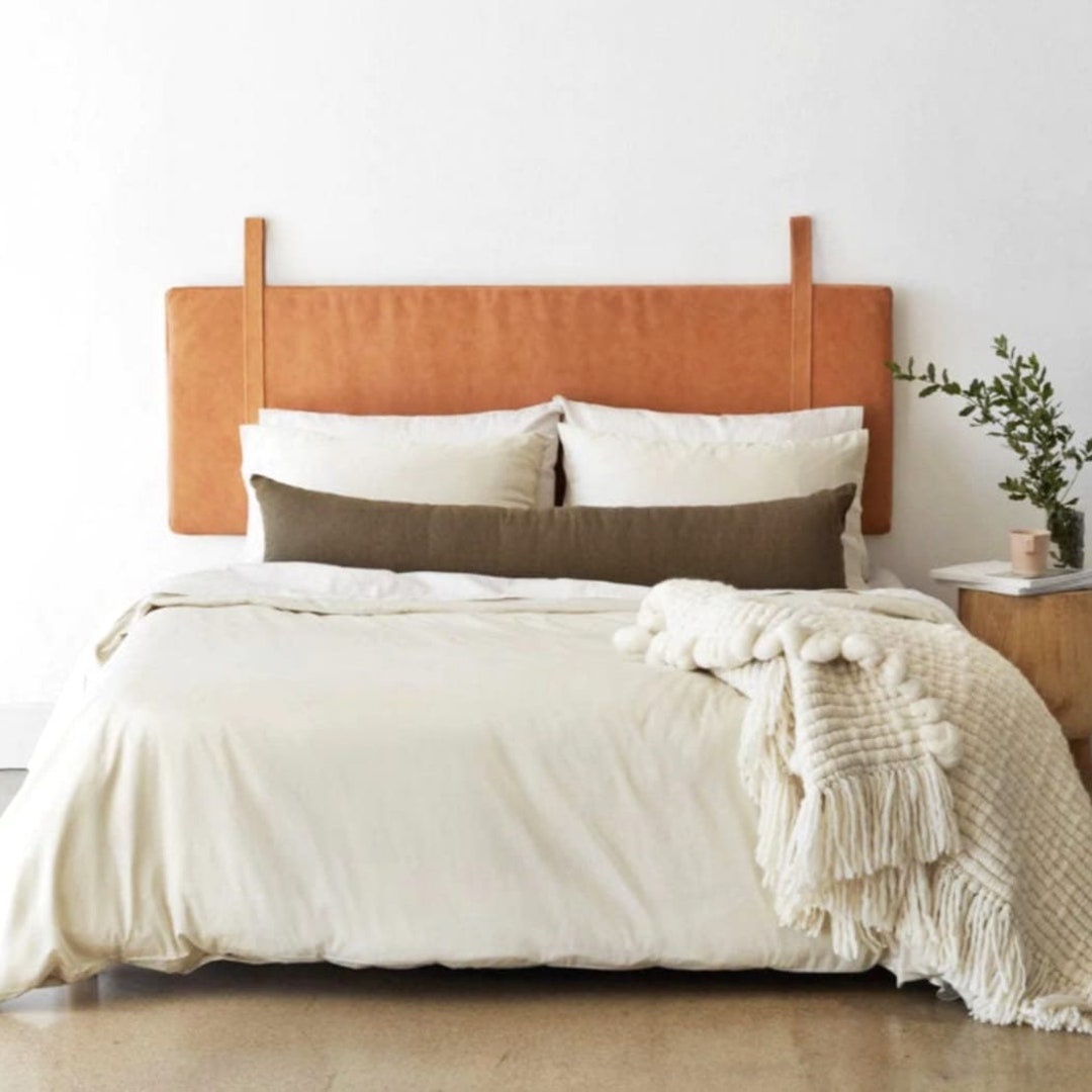 Genuine Leather Headboard Cover,wall Hanging Headboard Cushion Cover