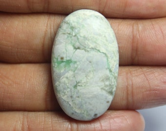 Natural Variscite Gemstone, Green Variscite Cabochon, Loose Stone, Semi Precious Top Quality Variscite Stone, Jewelry Making. 38 ct #1370