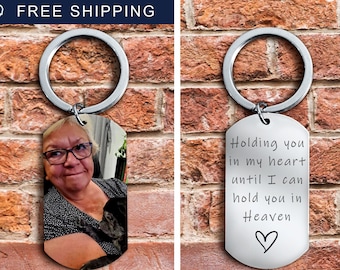 Memorial Gift Keychain, Loss of Loved One Gift, Custom Memorial Gift, Custom Photo keychain, Personalized Gift for Grandma, Picture Keychain