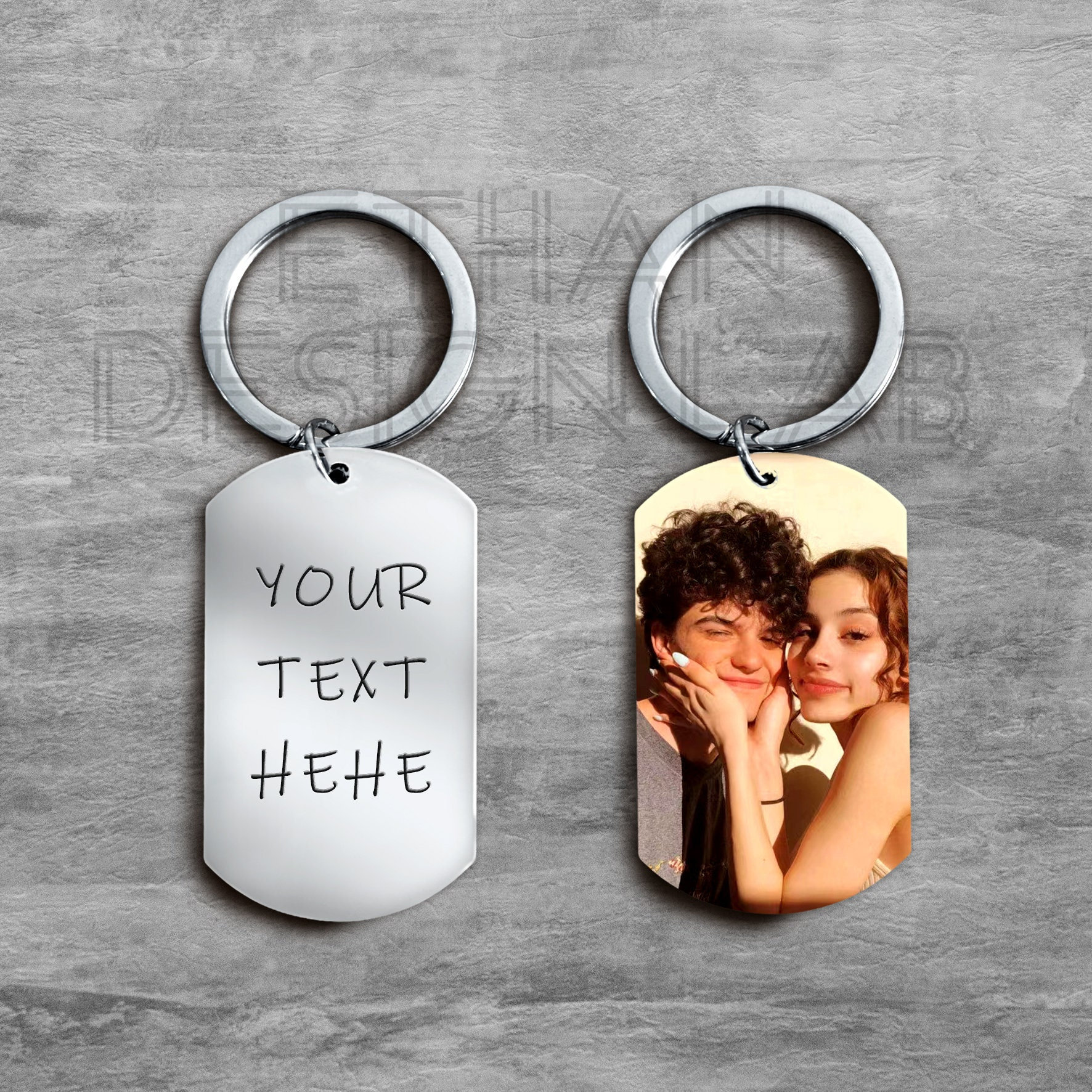 Custom Picture Keychain, Personalized Keychain Gift For Him, Birthday Gift For Her, Personalized Photo Keychain, Anniversary Gifts For Her